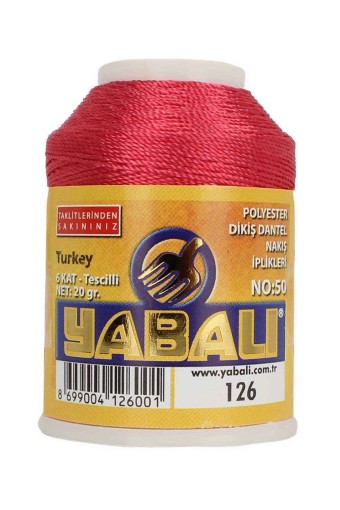 YABALI - Yabalı Nakış İpliği Polyester No:50 20 Gr (0126)