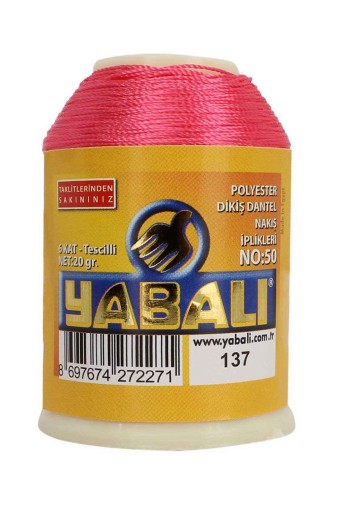 YABALI - Yabalı Nakış İpliği Polyester No:50 20 Gr (0137)