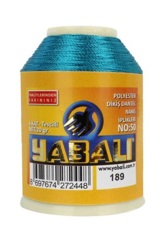 YABALI - Yabalı Nakış İpliği Polyester No:50 20 Gr (0189)