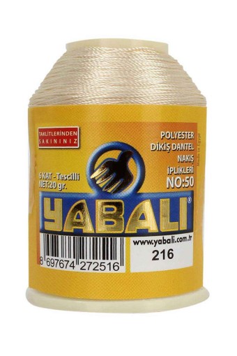 YABALI - Yabalı Nakış İpliği Polyester No:50 20 Gr (0216)
