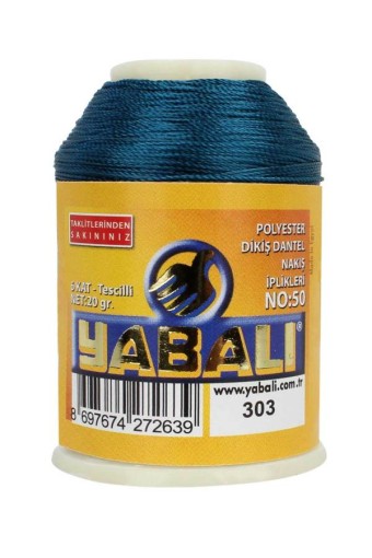YABALI - Yabalı Nakış İpliği Polyester No:50 20 Gr (0303)