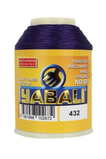 YABALI - Yabalı Nakış İpliği Polyester No:50 20 Gr (0432)