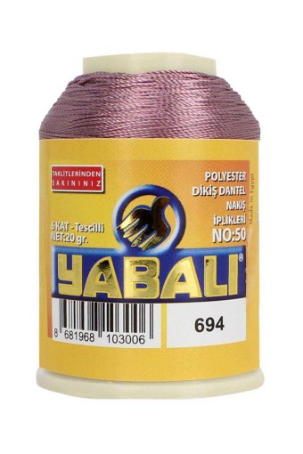 YABALI - Yabalı Nakış İpliği Polyester No:50 20 Gr (0694)
